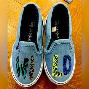 NEW cat & jack toddler baby boy slide on shoes sneakers